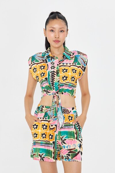 TIFFANY&TOMATO Lastikli Desenli Şort