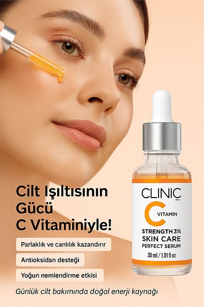CLINIC PYROO Vitamin C Serum – Brightening, Anti Aging, Skin Revitalizing Serum 30 ml