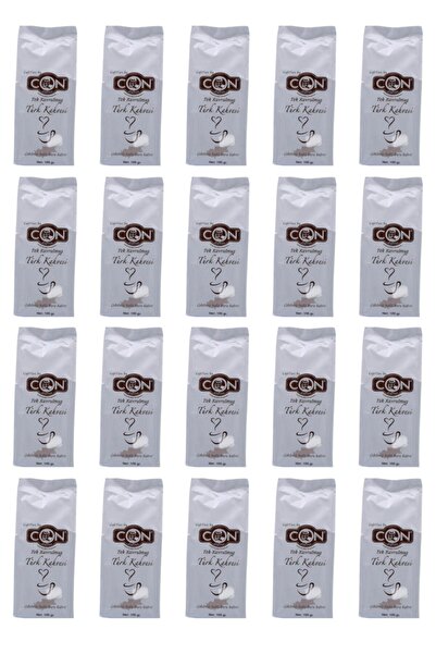 CON KAHVE Tek Kavrulmuş 100 Gr ( 20 Adet)