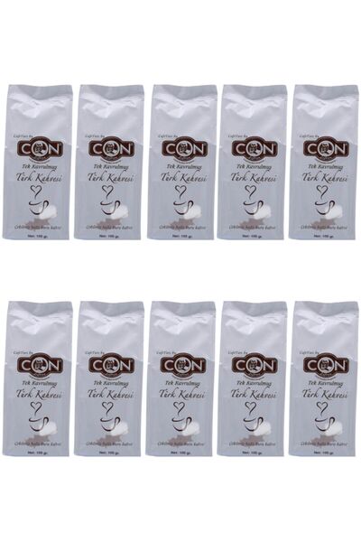 CON KAHVE Tek Kavrulmuş 100 Gr ( 10 Adet)