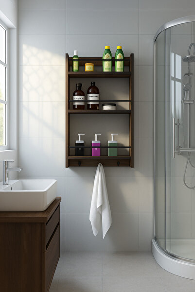 Alina Dizayn HERCAİ ÇOK AMAÇLI RAF CEVİZ