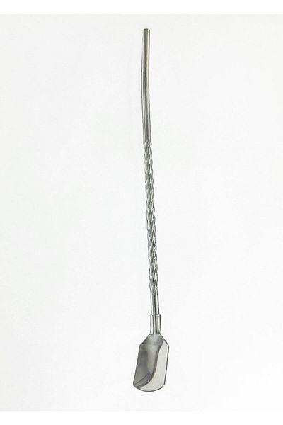 Enfa Straw Set with Spoon 6 Pieces Stainless Steel, Metallic Color