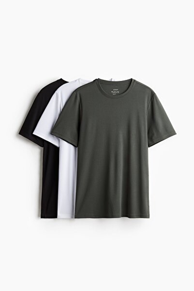 H&M 3’lü Spor Üstü Regular Fit DryMove™
