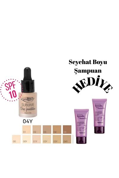 purobıocosmetics 04Y Model Organic Vegan Lifting Effect Drop Foundation