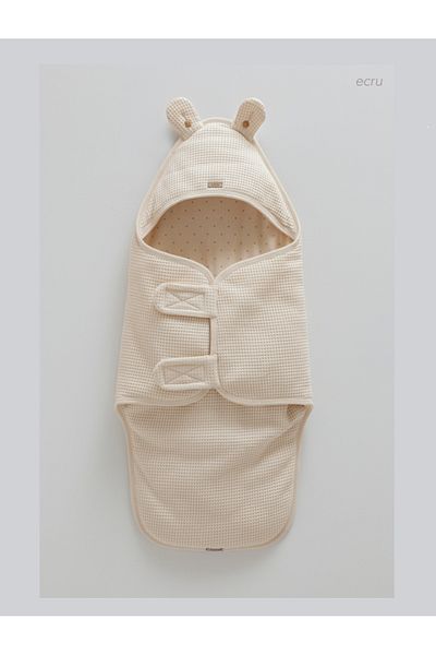 Caramell Barbosa Soft Teddy Baby Carrier / Swaddle Anu1630 New Season 2025 Ecru