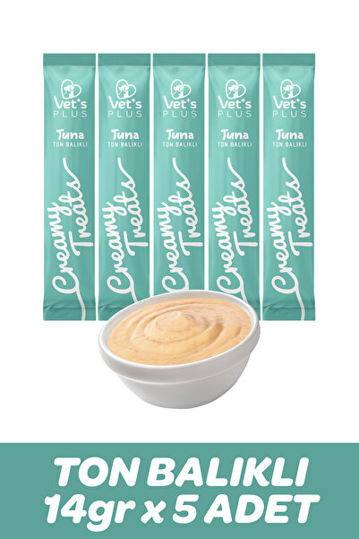 Vet's Plus Ton Balıklı Krema Kedi Ödülü 5x14gr