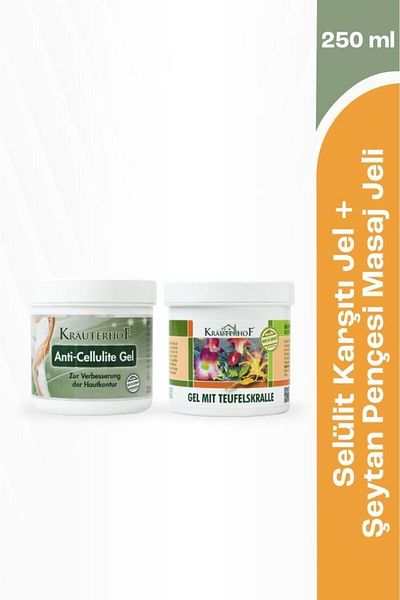 Krauterhof 250 ml Anti Cellulite Gel and Devil Claw Extract Massage Gel