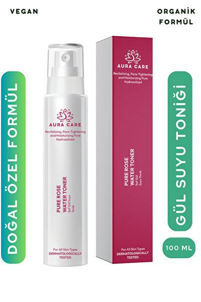 Aura Care Gül Suyu - Gözenek Sıkılaştırıcı, Aydınlatıcı Ve Arındırıcı Tonik %...