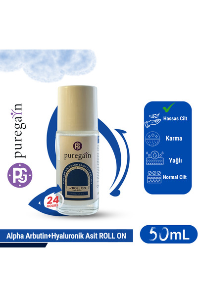 PUREGAIN Men – Cilt Tonu Dengeleyici & Ter Kokusuna Karşı Erkek Roll-On