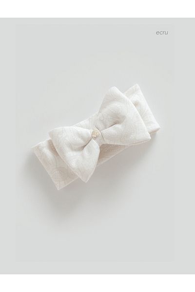 Caramell Barbosa Tiny Lce Baby Bandana Bnt1915 Ecru