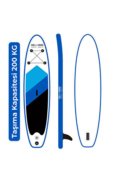 Cawooo Sup Şişme Sörf Tahtası Stand Up Paddle Board 78*320*15 Cm Mavi