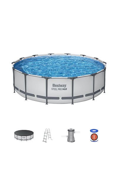 BESTWAY Bestway Steel Pro Max Pool Set+ Filter Pump+Ladder 4.27M X 1.07M 26-56950