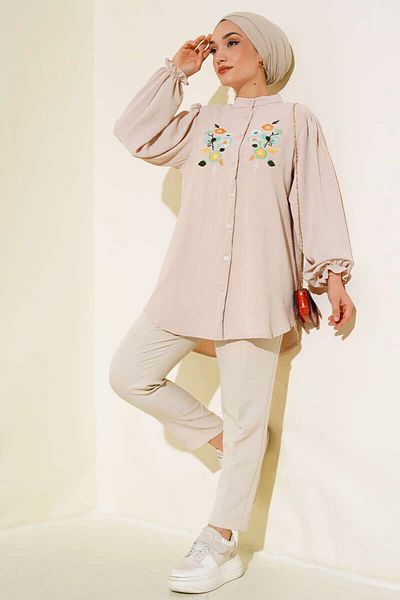 Kirazgym Embroidery Detailed Tunic