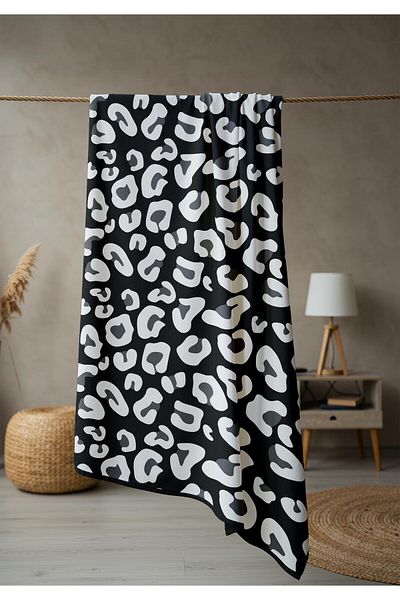 Doruklar Home Collection Πετσέτα θάλασσας με μοντέρνα σχέδια ψηφιακής εκτύπωσης 80x160 cm Pika26
