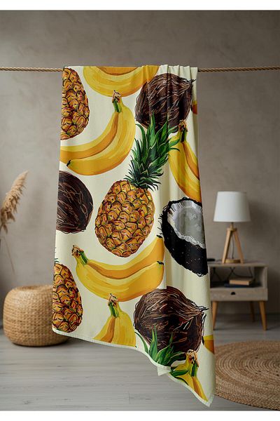 Doruklar Home Collection Πετσέτα θάλασσας με μοντέρνα σχέδια ψηφιακής εκτύπωσης 80x160 cm Pika21