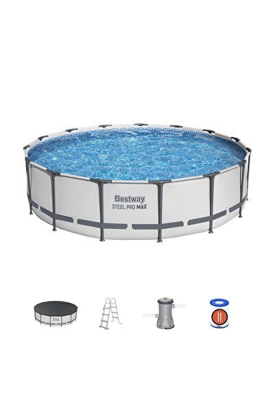 BESTWAY 56488 Steel Pro MAX Prefabrik Yer Üstü Havuz Seti 4,57 m x 1,07 m