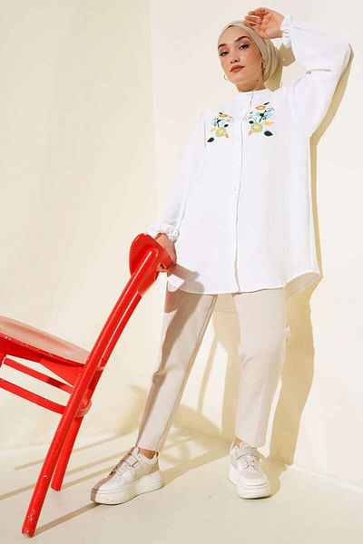 Kirazgym Embroidery Detailed Tunic