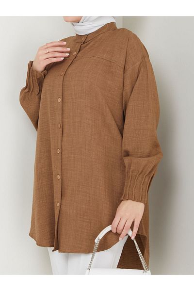 Kirazgym Ayrobin Linen Shirt - Ribbed Detail