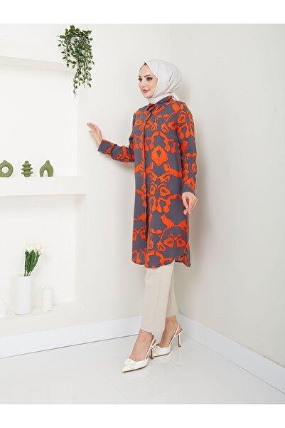 Kirazgym Viskóz mintás tunika - Szemmintás