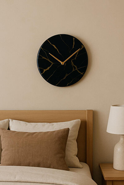 Ready For Chai Handmade Epoxy Resin Wall Clock – Round Resin Clock For Modern Home Decor – Elegant Wall Clock 40cm