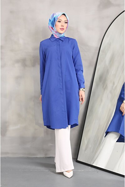 Kirazgym Long Shirt Tunic Poplin Fabric