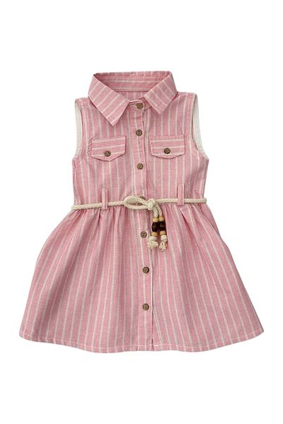 Babexi Striped Dress Pink