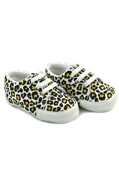 Babycino Bebıccıno 18-19 Leopard Booties Shoes Yellow