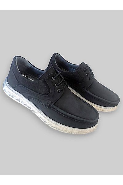 BİRKAN Birkan 4071 Black Genuine Leather Lightweight Comfortable Casual Shoes