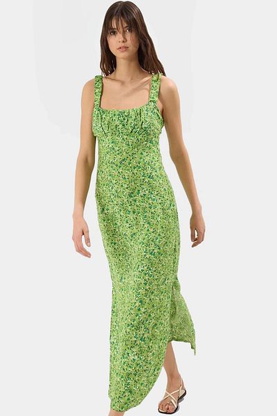PayBuy Summer Floral a Line Maxi Dress Viscose Fabric Comfortable Casual Style Custom Design