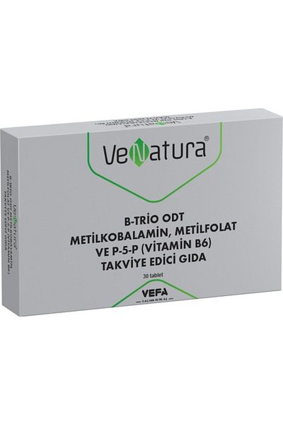 VeNatura B Trio Odt Methylcobalamin Methylfolate and P 5 P Food Supplement 30 Tablets