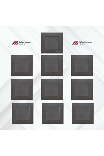 Mutlusan RİTA FÜME ANAHTAR (VİDALI) ÇERÇEVE DAHİL 10 LU PAKET