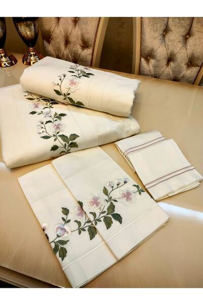 incisecrethome Our Embroidered Pique and Duvet Cover Set is Composed of 7 Pieces
