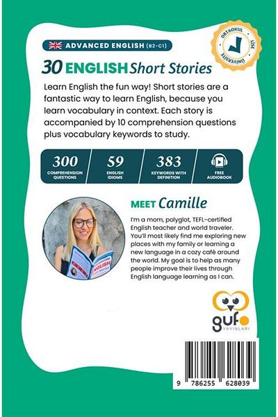 Gufo Yayınları B2-C1 English 30 Short Stories for Advanced Learners (30 English Short Stories for Advanced Learners)