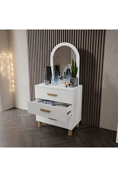 Afilli Lucia Bohem 3 Çekmeceli Şifonyer Tamamı Mdf