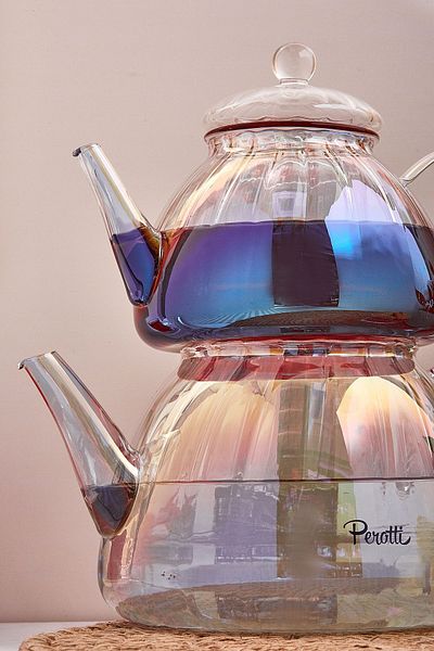 Perotti Vitor Lustre Heat Resistant Borosilicate Glass Teapot