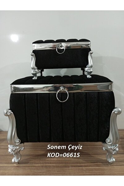 Sandık Dünyası Söz Nişan Bohça Gelin Damat Çeyiz Sandığı 2li 0661s