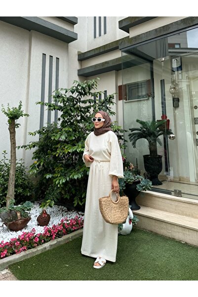 Moda Lippa Organic Şile Diaper Cream Skirt Set