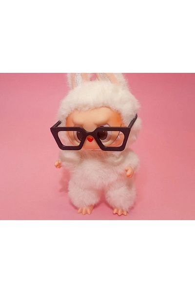 Gonulella Labubu Glasses Black Labubu Accessory (1 Piece of Glasses Is Sent - No Labubu Is Included)