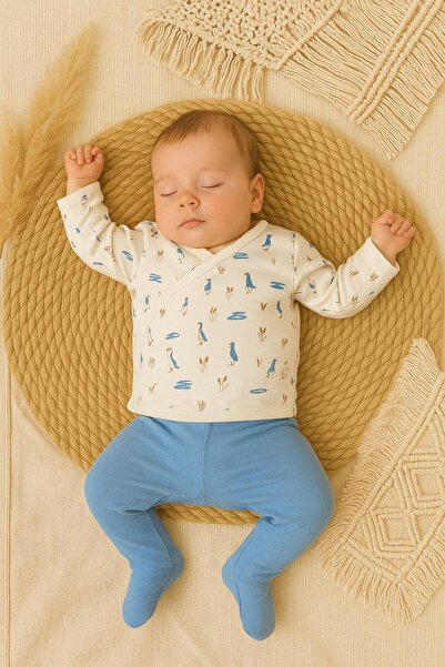 Necix's YENİDOĞAN %100 PAMUK HASTANE ÇIKIŞI 5 Lİ SET