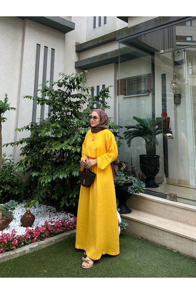 Moda Lippa Sarı Müslin Etekli Salaş Takım