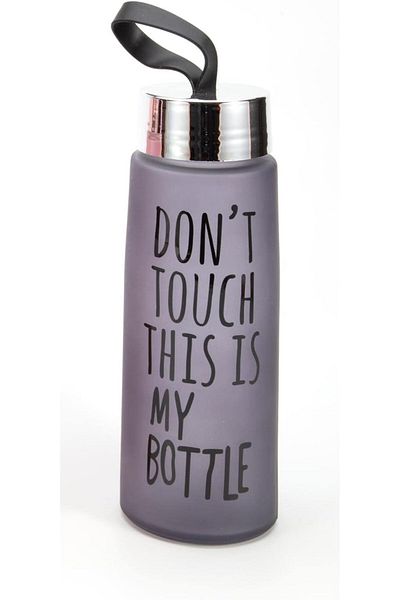 ATABY 450 ml Colored Frosted Glass Flask Juice Drink Water Bottle Water Bottle
