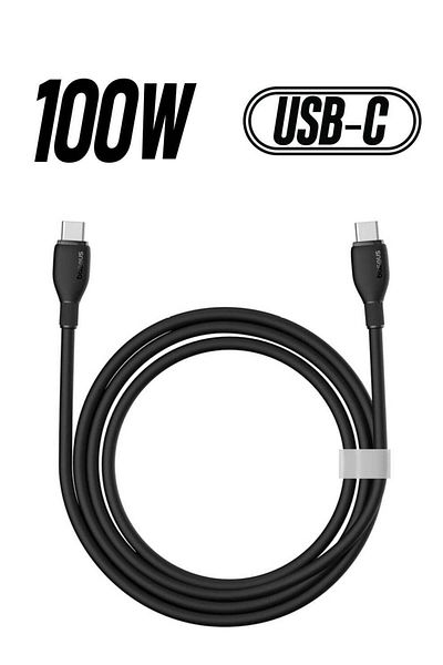 Baseus 100W USB C To USB C Charger Cable [1.2m 5A], Type C iPhone 15 Fast Charging Cable Compatible