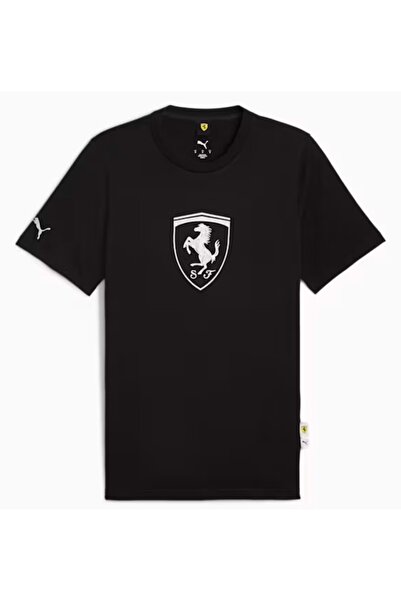 Puma 632785-01 Ferrari Tonal Shield Tee Tişört Erkek T-Shirt SİYAH