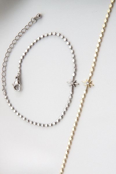 Leo'Stone New Season Scrunch Chain North Star Model Colorfast Non-Tarnish Guaranteed Women's Steel Bracelet