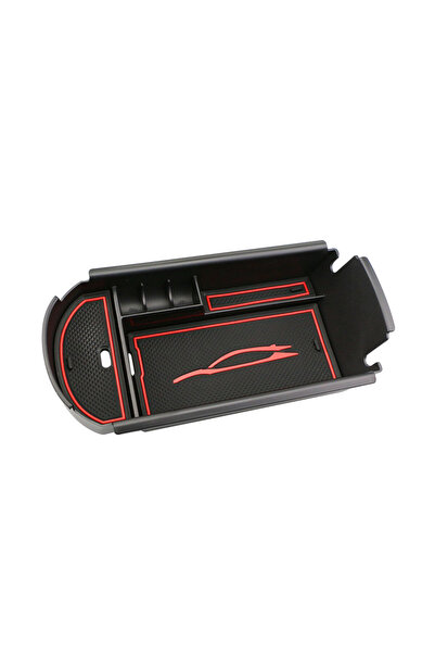 Choice Red Car Armrest Box Storage Center Console Organizer Container Holder ...