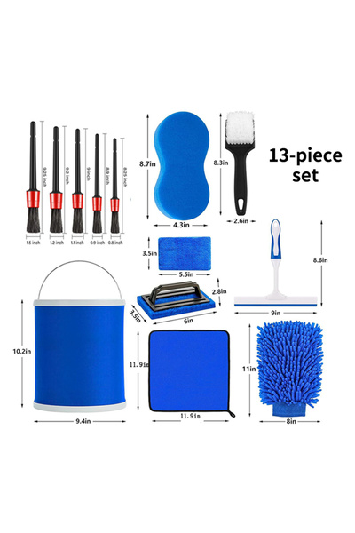 Choice 5PCS SEAMETAL 5/13PCS Car Detailing Brush Set Multifunctional Detail B...