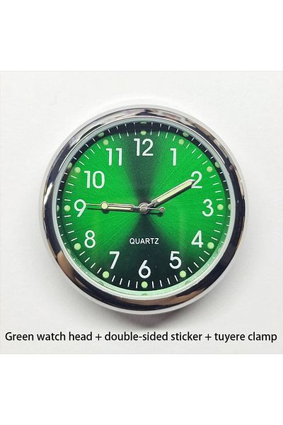 Choice Green Car Paste Clock Car Digital Electronic Watch Car Watch 40 Quartz Watch Head Outlet Decoration