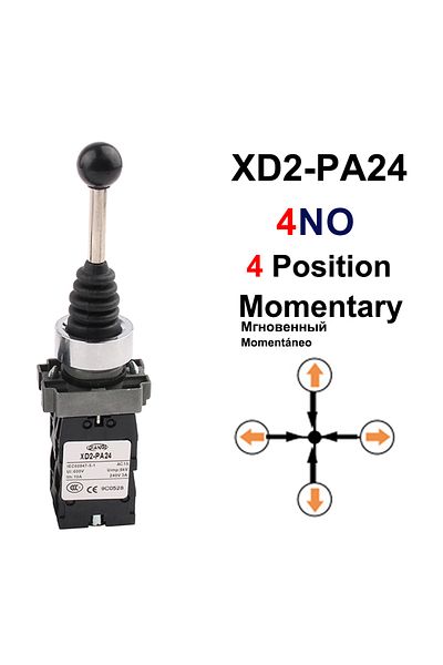 Choice 1 Pc Xd2-pa24 2no 2 Position Latch Xd2-pa12 Pa14 Rocker Joystick Controller Spring Return Rotary Cro