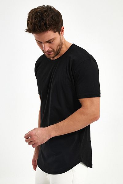 AMAZING CRASH Skirt Oval Basic Crew Neck Slim Fit Short Sleeve T-Shirt