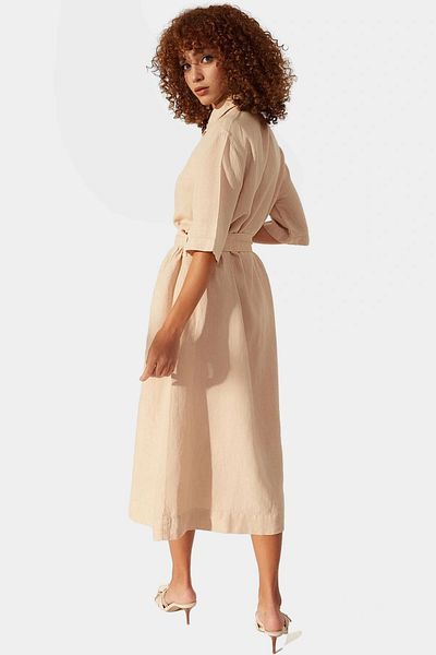 PayBuy Linen Maxi Shirt Dress Summer Casual Stylish Design Modern Style Comfortable and Easy to Use